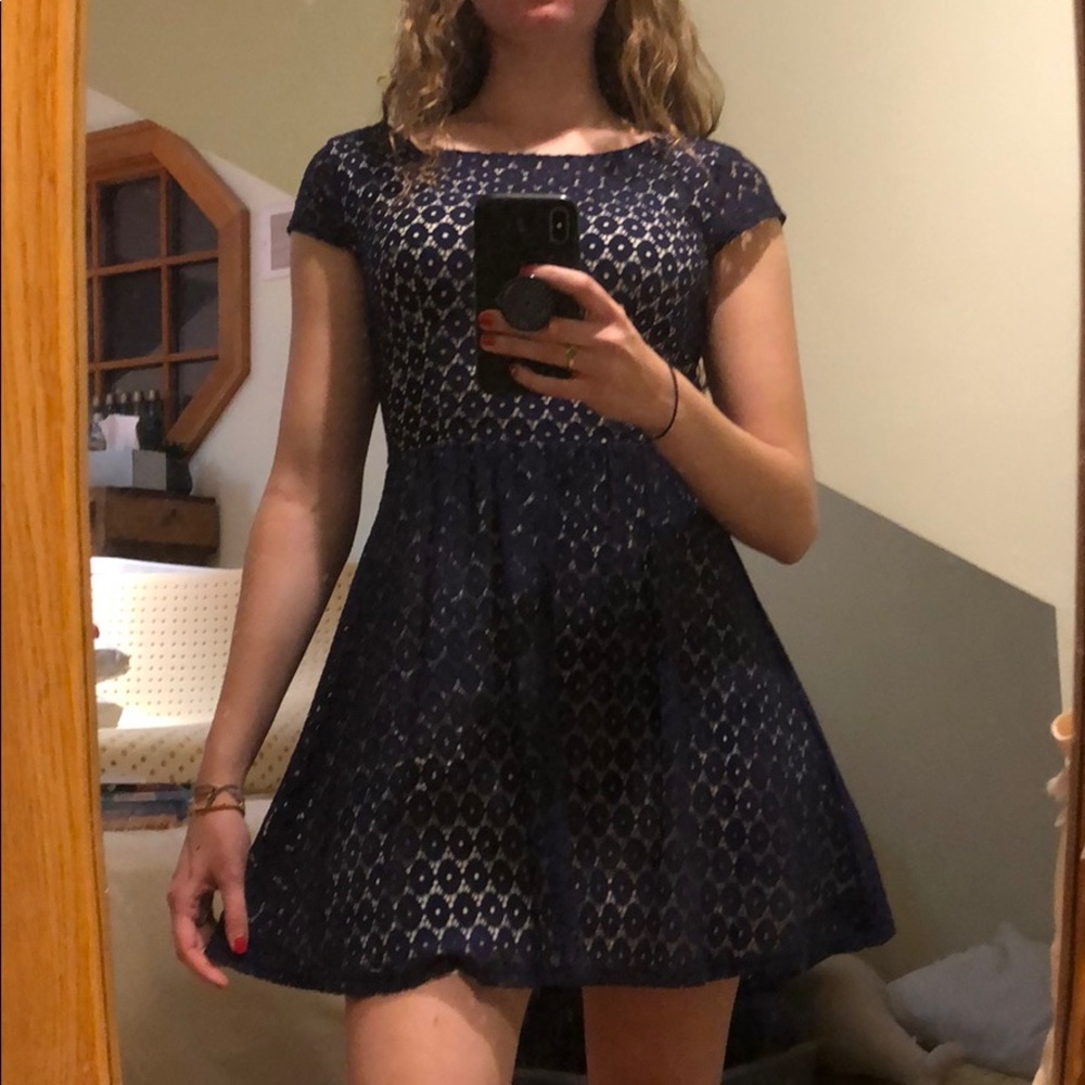 Blue Lace Spring/Summer Dress